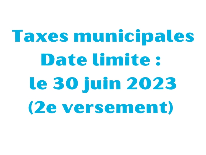 Taxes municipales