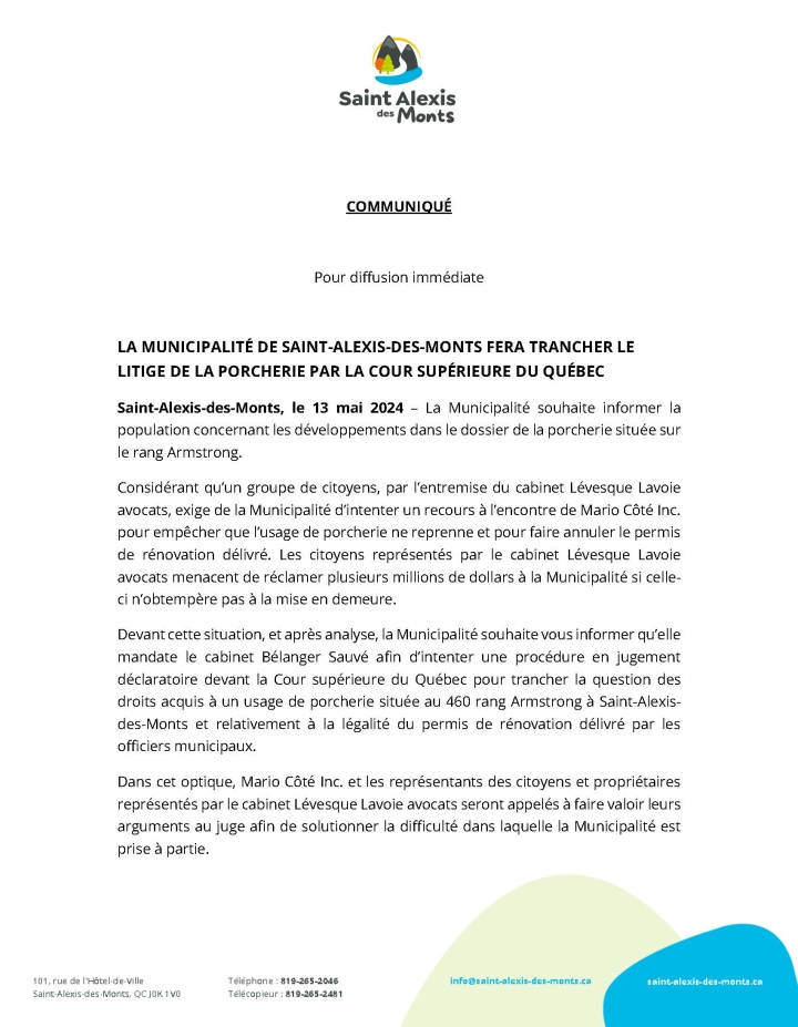 Litige porcherie