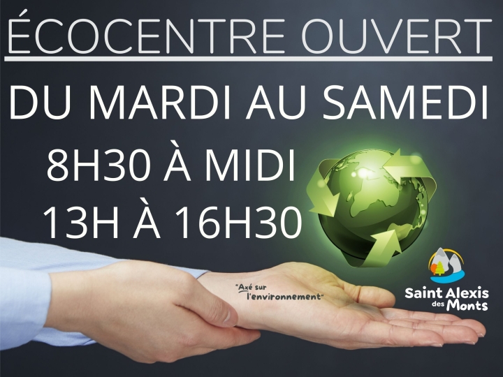 Ouverture Écocentre